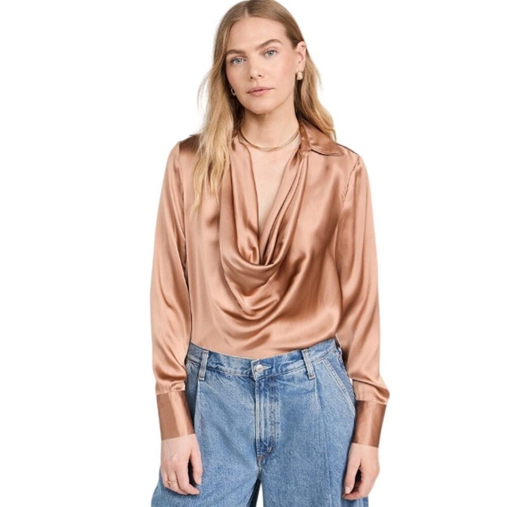 L'agence Lotus Cowl Neck Blouse